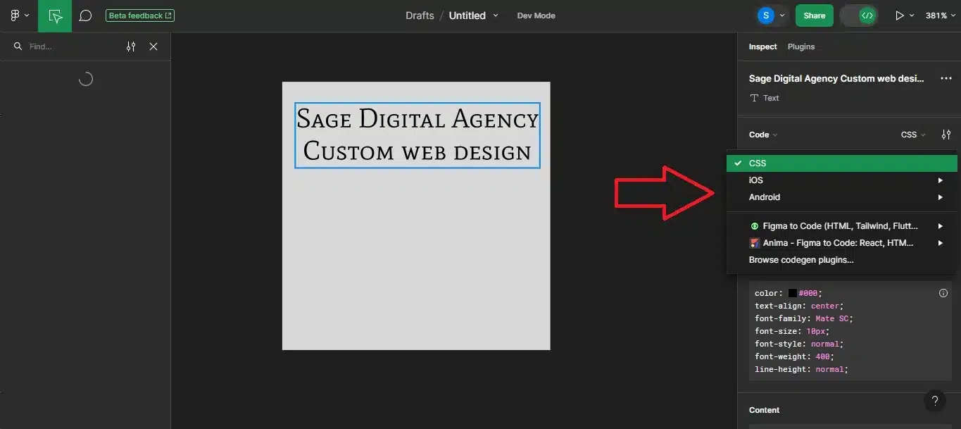figma dev mode
