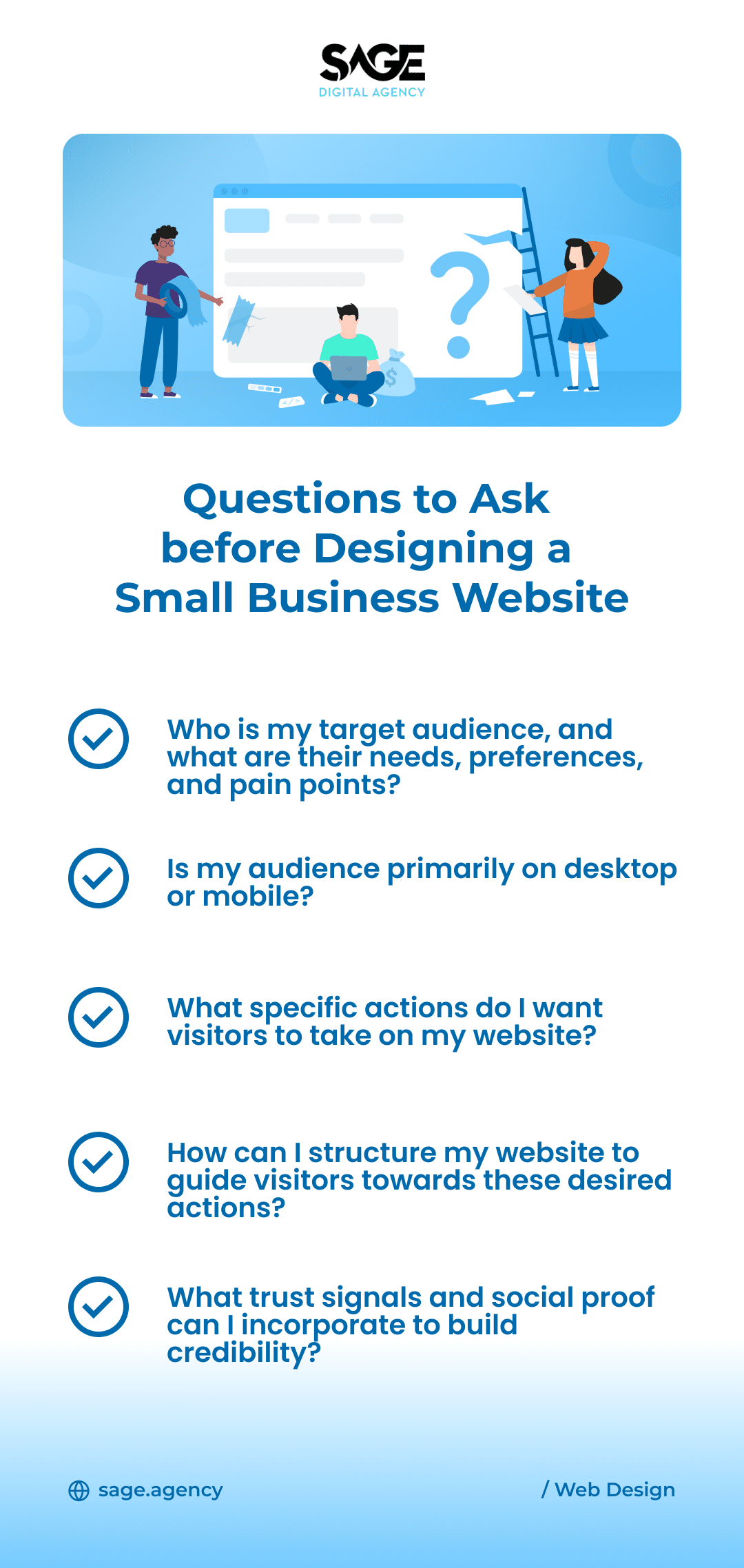 Questions to ask before designing a small business website