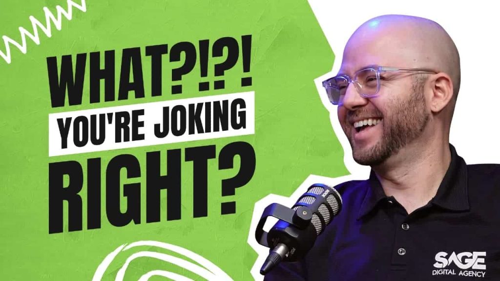 a man with glasses and a microphone doing a podcast about the worst website hosting advice