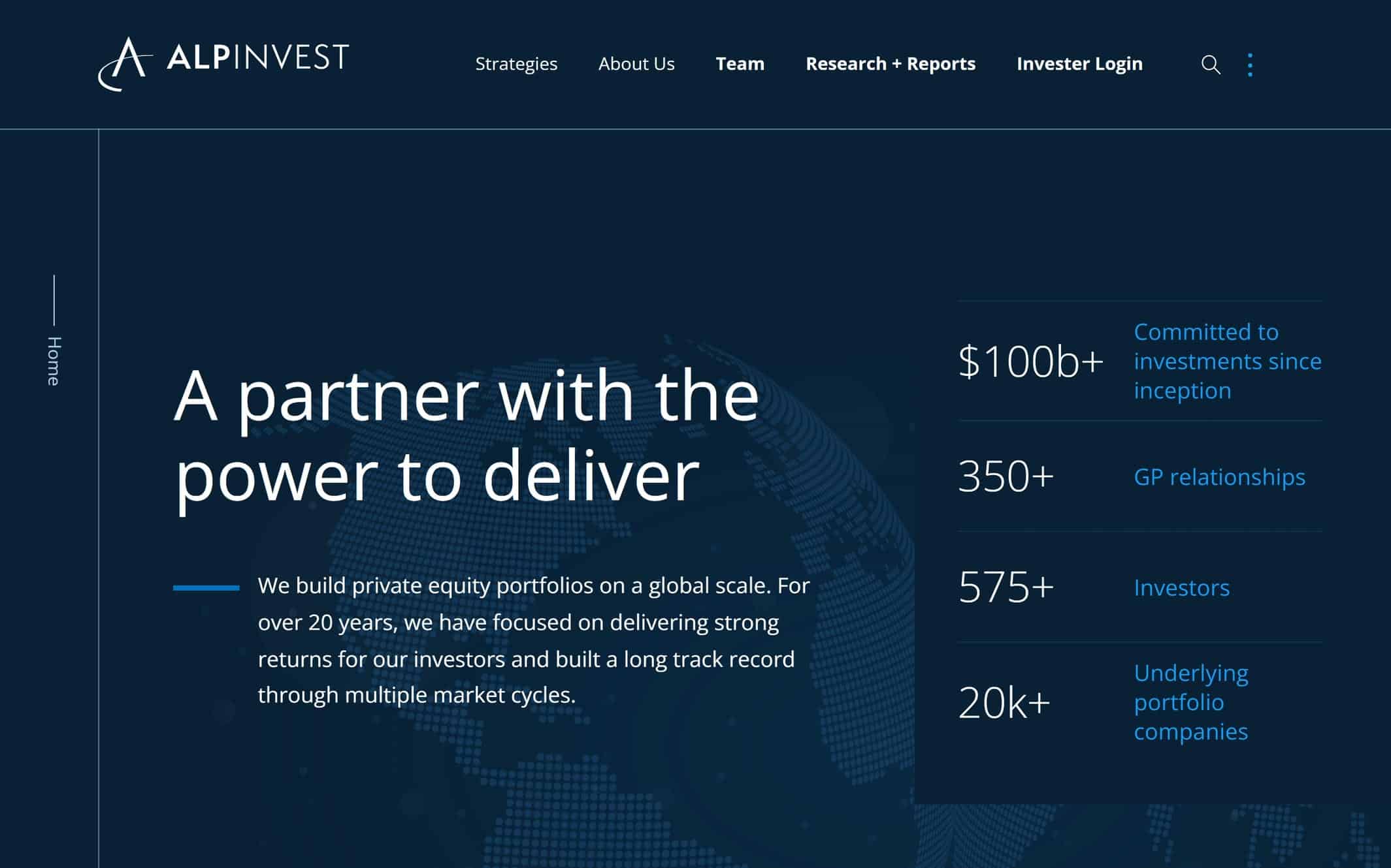 Alpinvest website home page