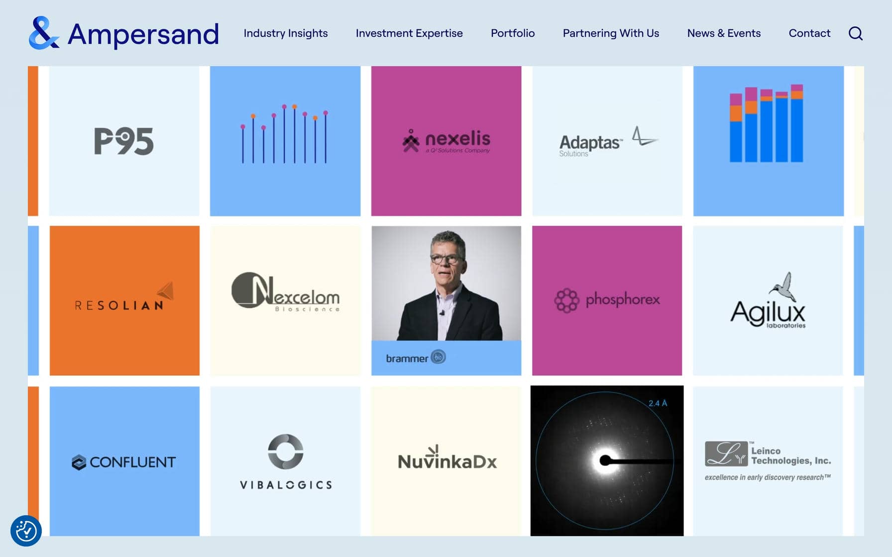 Ampersand Capital website home page