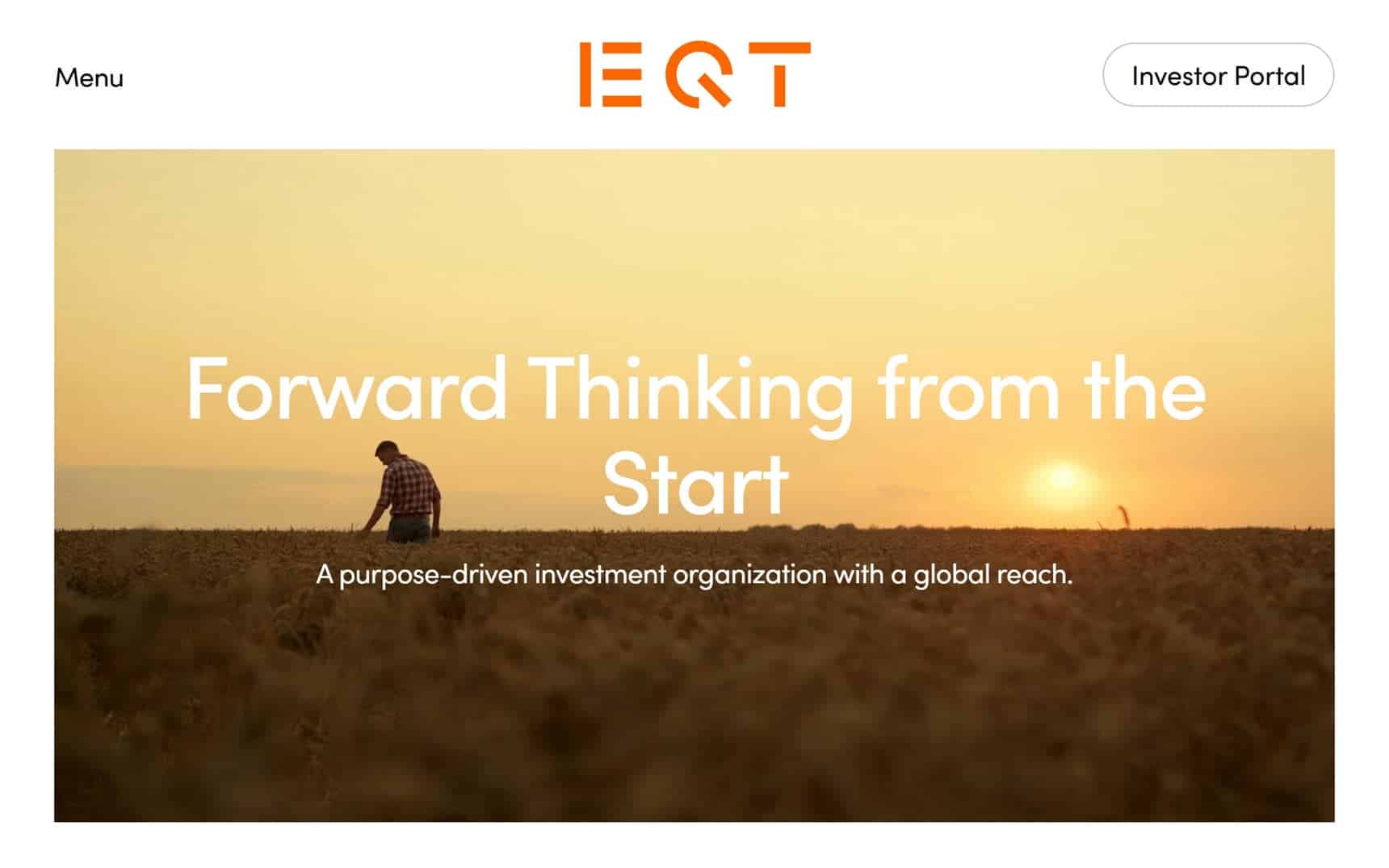 EQT Group website home page