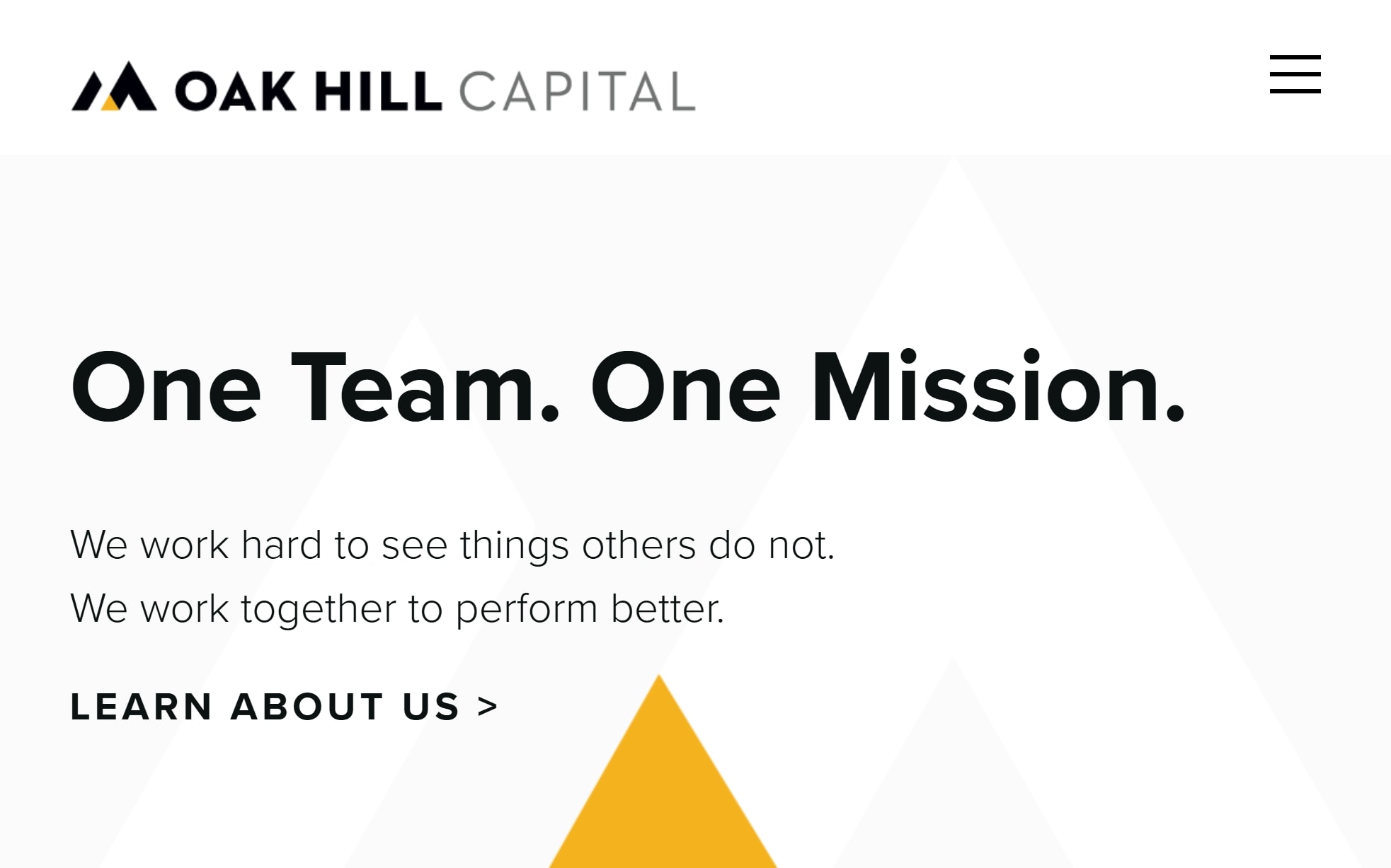 Oak Hill website home page