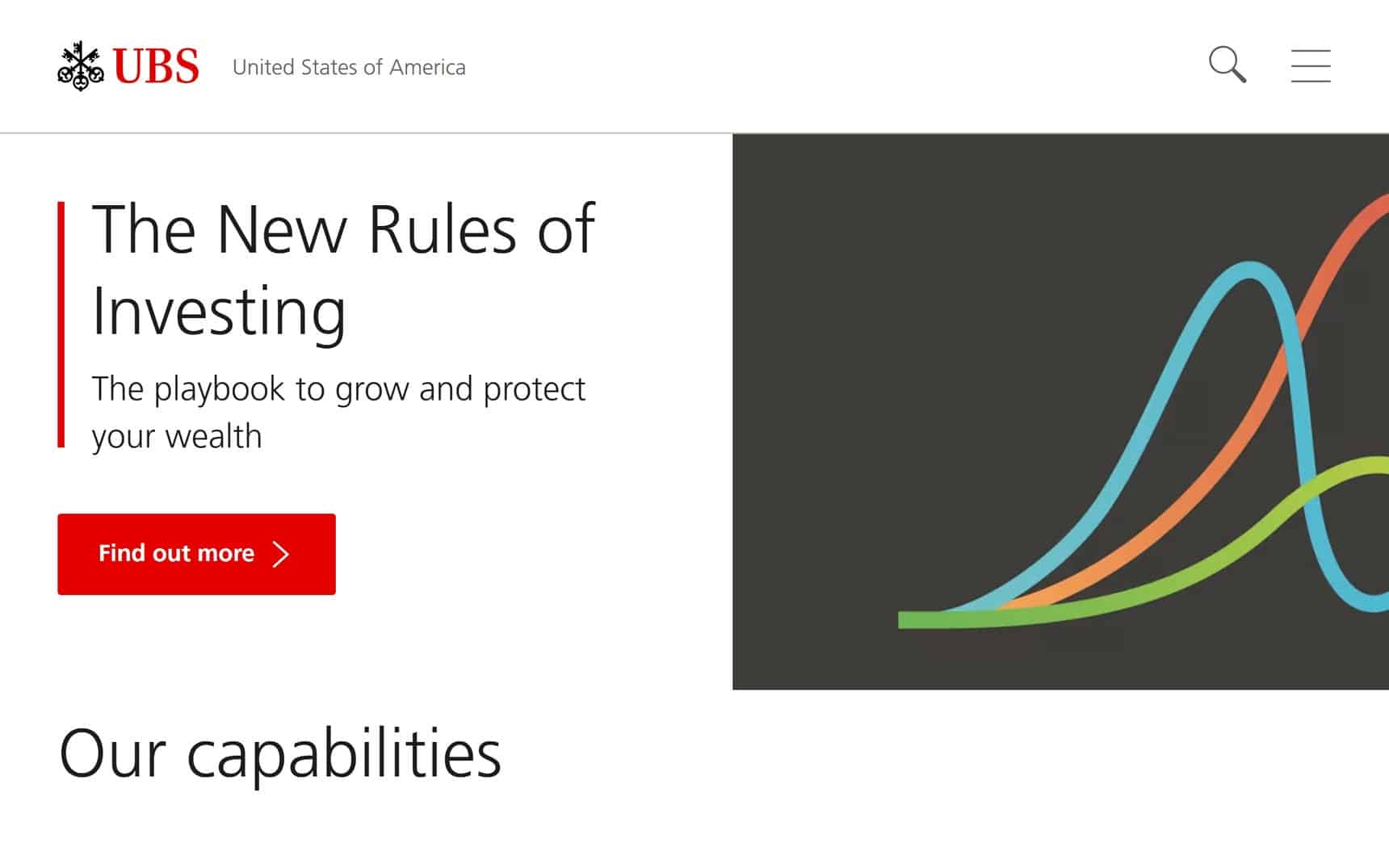 UBS website home page