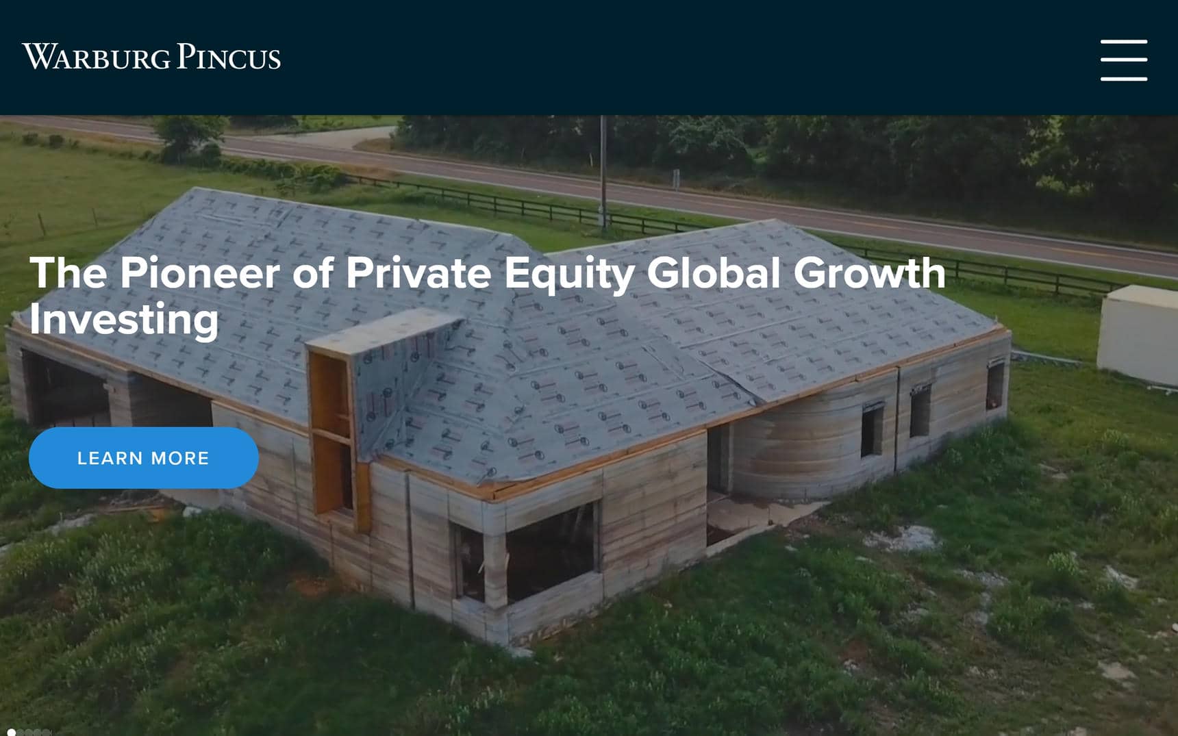 Warburg Pincus website home page