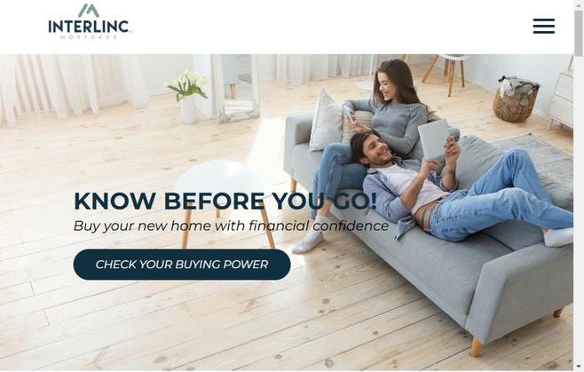 Interlinc website homepage
