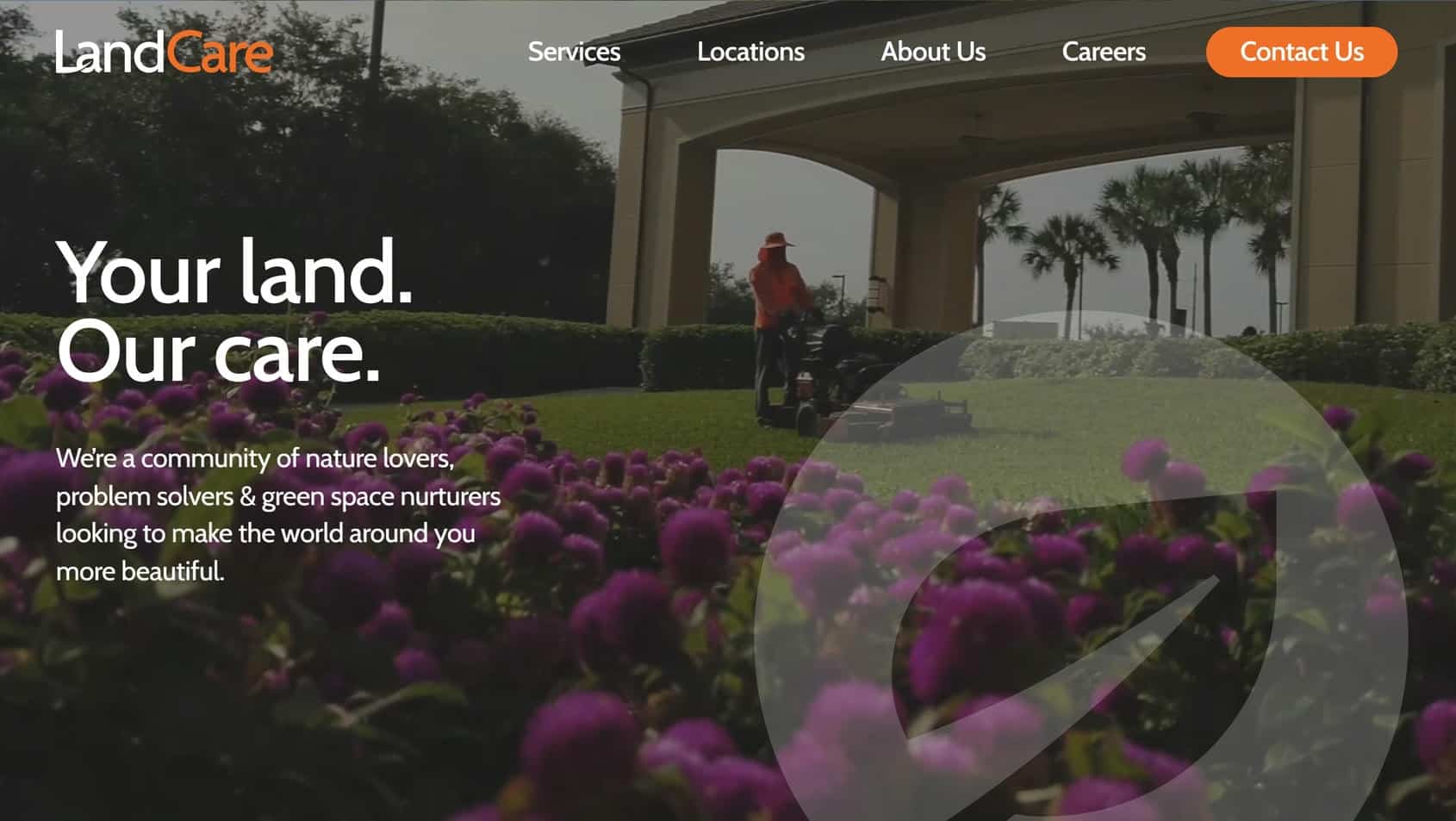 Land Care website homepage