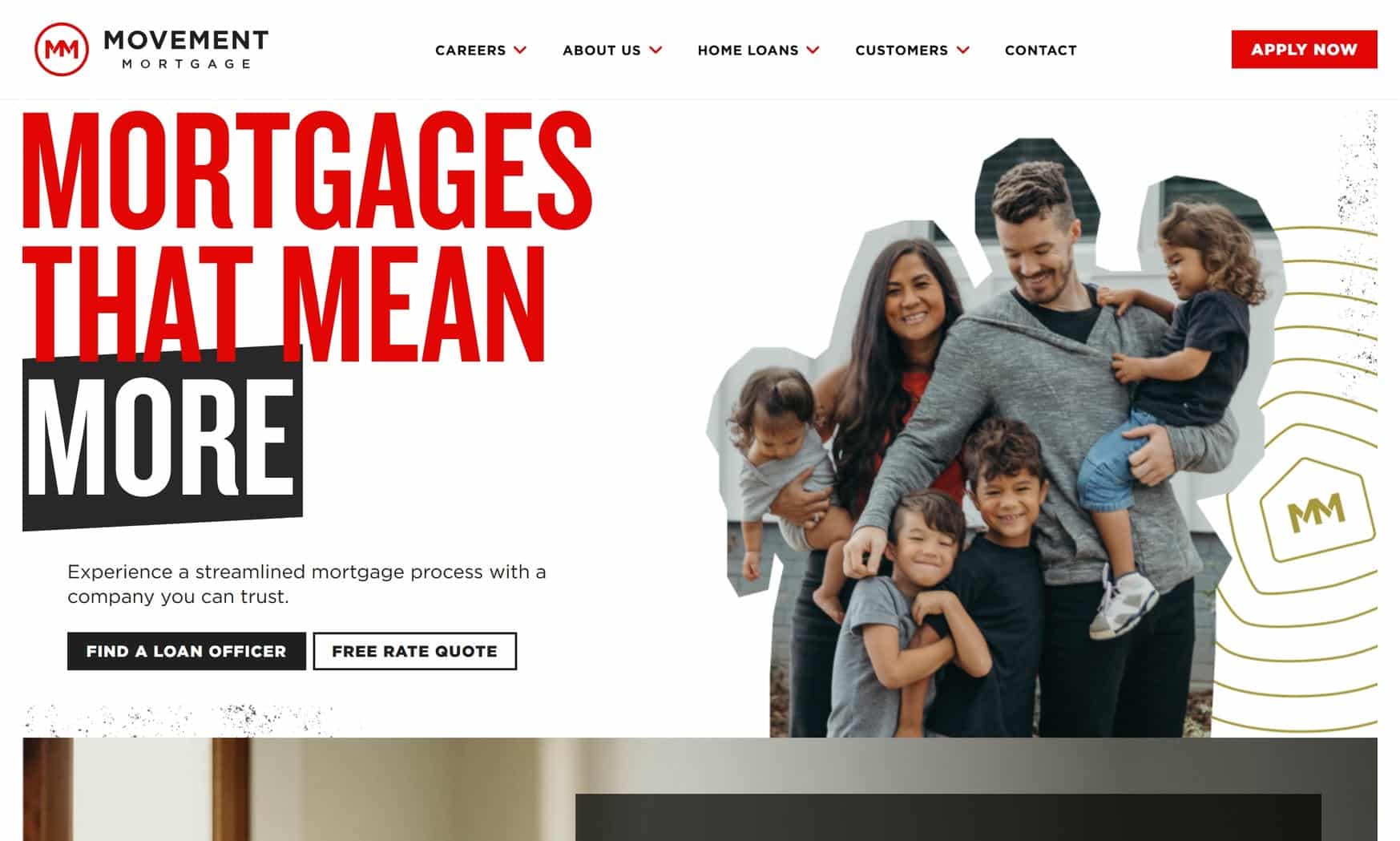 Movement website homepage