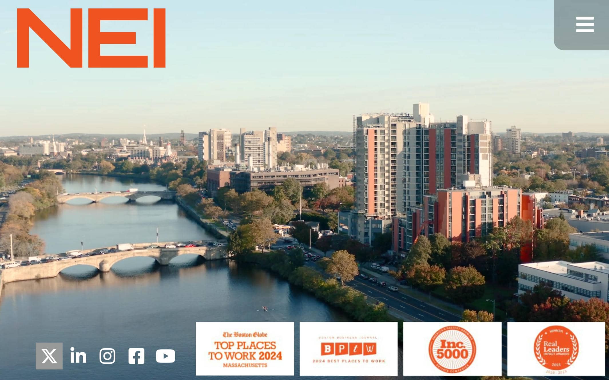 NEI website home page