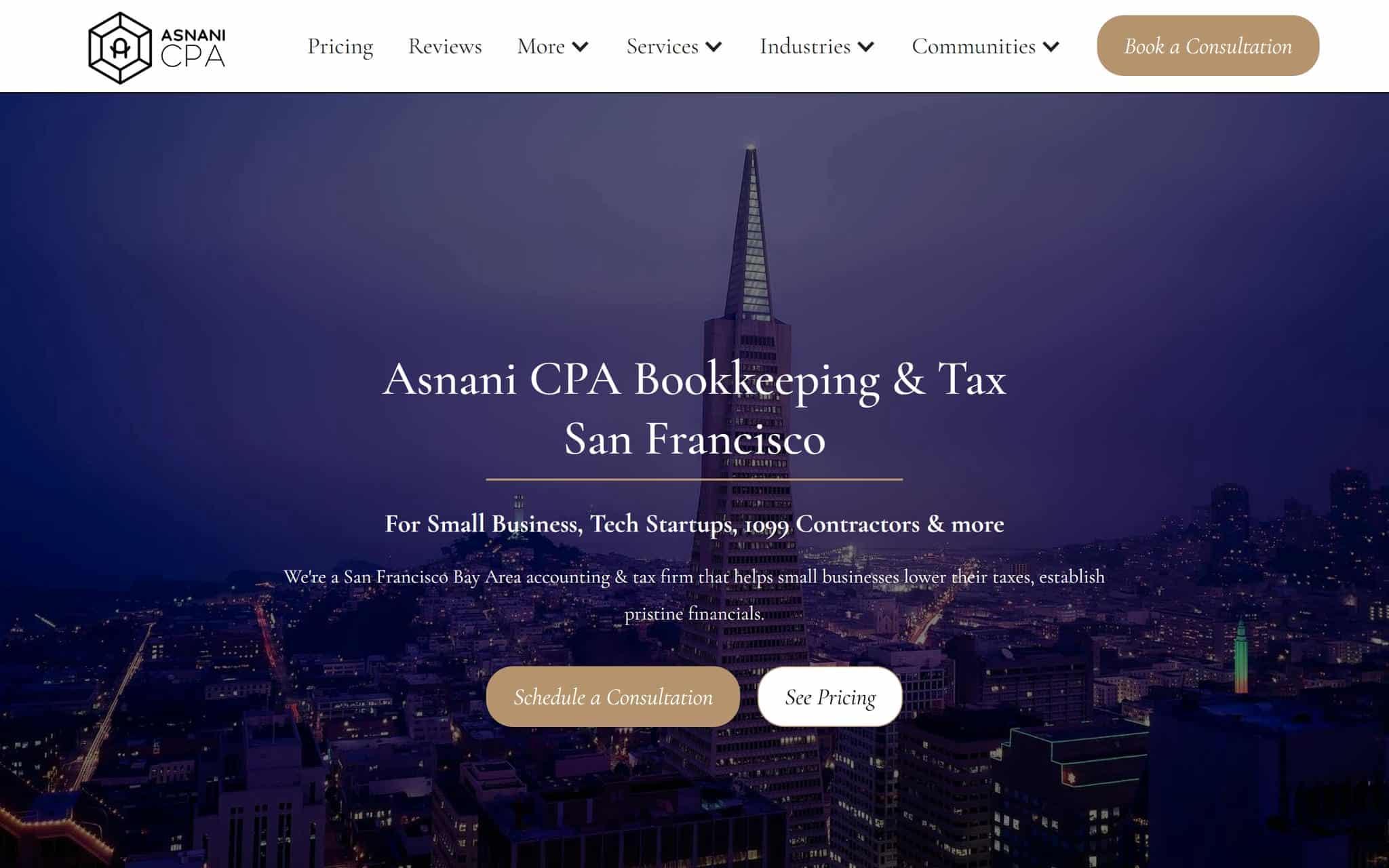 ASNANI Home website page
