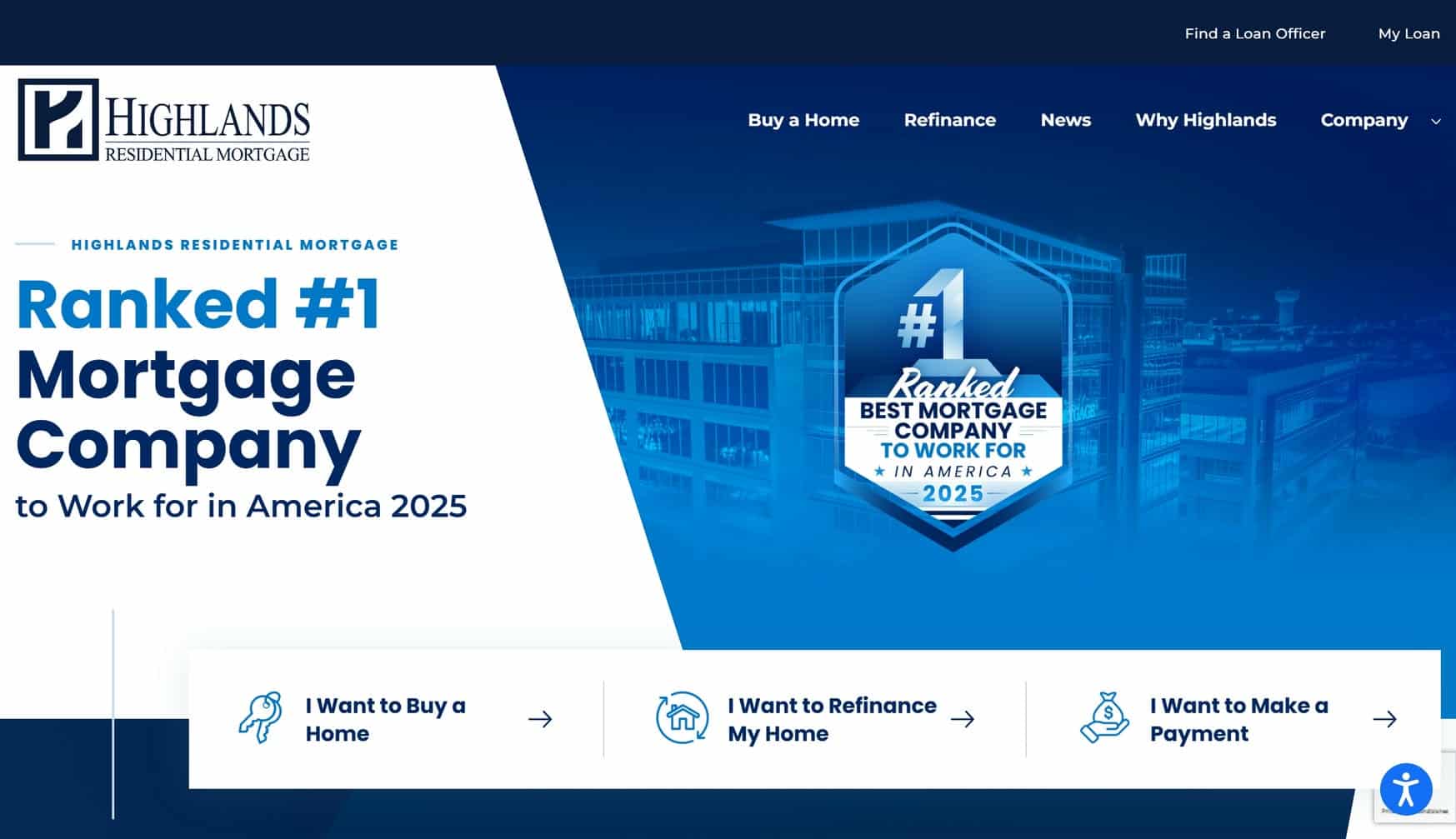 Highlands website homepage