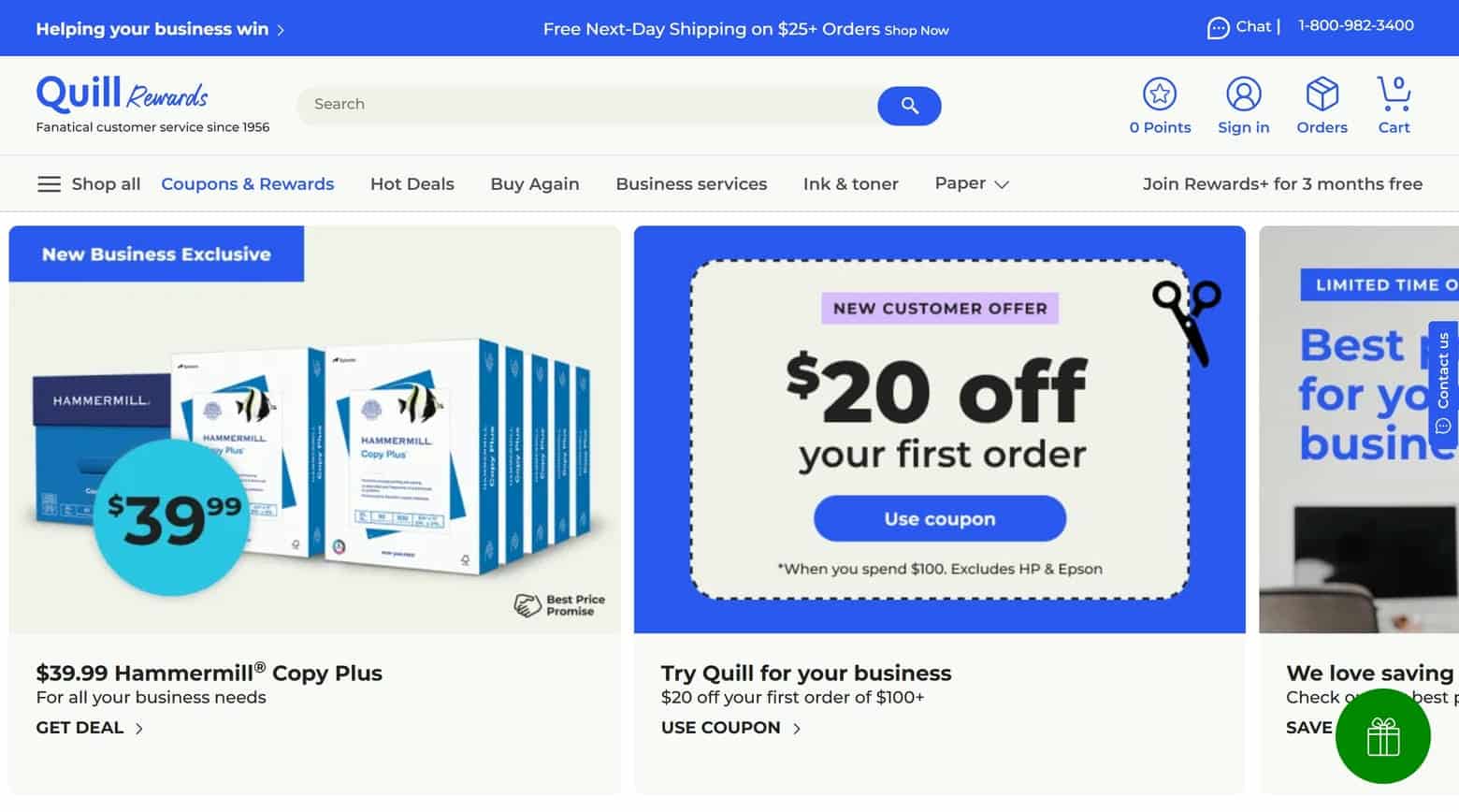 Quill Website home page
