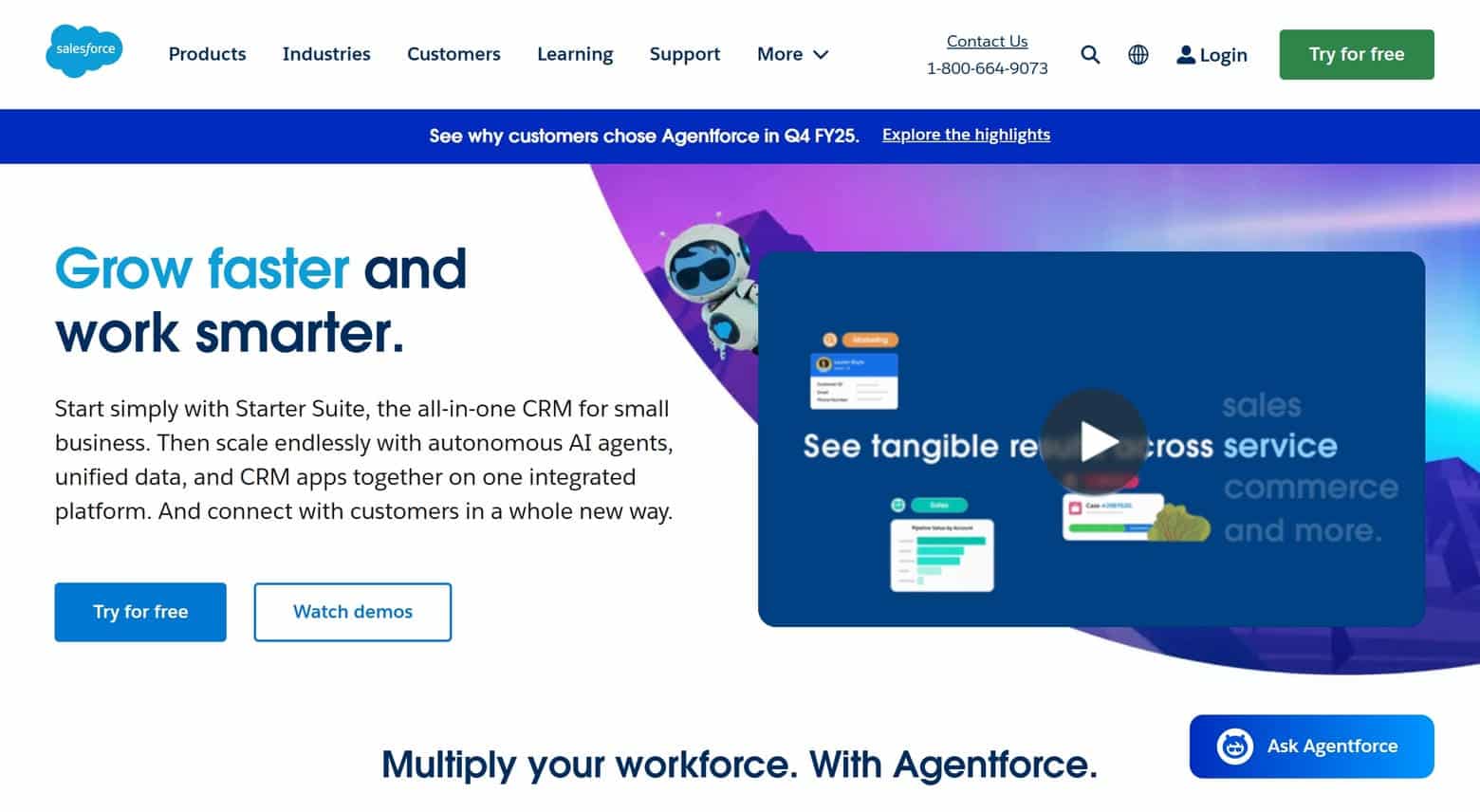Salesforce Website home page